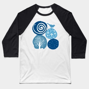 Abstract Nature Baseball T-Shirt